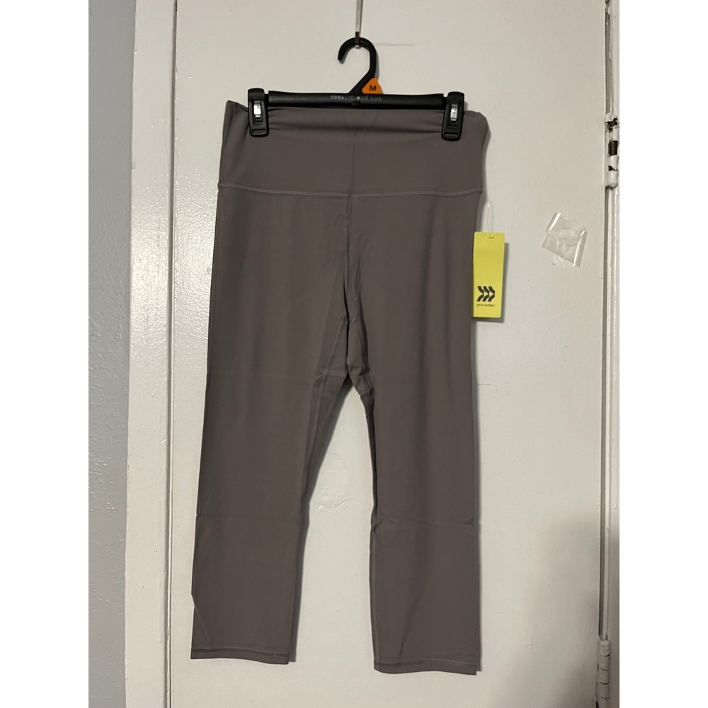All in Motion Womens Gray High Rise Capri Leggings Size L C-001220-01-008